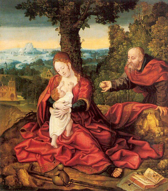Orlandi, Deodato Rest on the Flight into Egypt china oil painting image